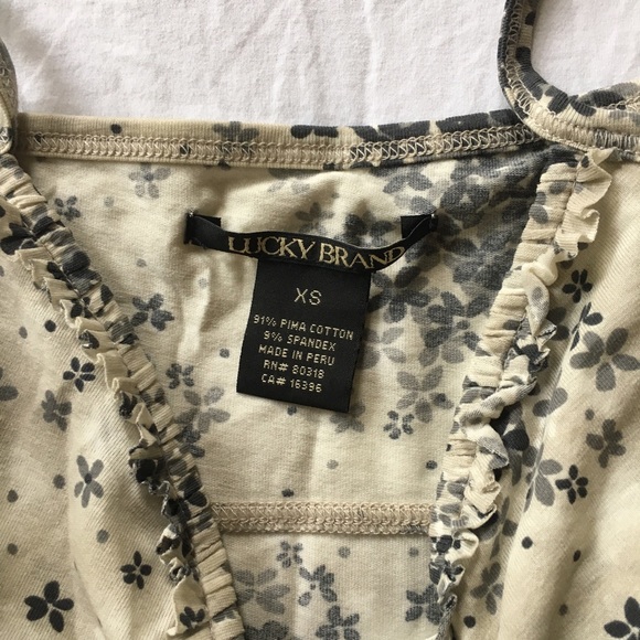 SOLD✖️ Lucky Brand Floral Tank - Picture 3 of 5